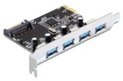 Delock PCI Express kártya > 4 x USB 3.0 (89297) (89297)