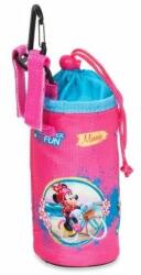 Csepel Disney Minnie kulacs tartó táska, karabinerrel, rózsaszín, egeres
