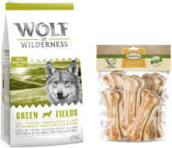 Wolf of Wilderness 12kg Wolf of Wilderness Adult 'Green Fields' - bárány száraz kutyatáp+750g 15cm-es Lukullus csirke rágócsont kutyáknak ingyen