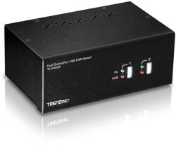 TRENDnet KVM 2-Port Displayport Switch mit Audio USB 2.0 Hub (TK-240DP) (TK-240DP)