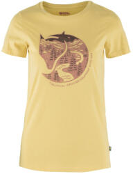 Fjällräven Arctic Fox Print T-shirt W női póló S / sárga