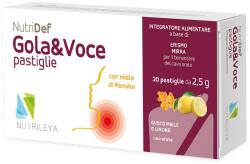 Nutrileya Gola&Voce lamaie si miere de Manuka NutriDef, 20 dropsuri, Nutrileya