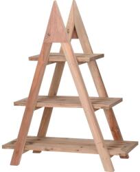 4-Home Suport din lemn pentru ghiveci Aroche maro, 48 x32 x 79 cm