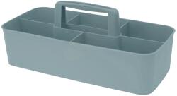 4-Home Organizator portabil din plastic Danny, 32 x 16 x 13 cm, albastru