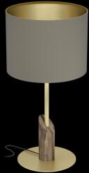 EGLO 390337 | Santandria Eglo asztali lámpa 58cm vezeték kapcsoló 1x E27 natúr, barna, súrolt arany (390337)