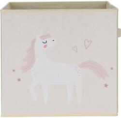 4-Home Cutie textilă pentru copii Unicorn dream alb, 32 x 32 x 30 cm