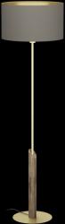 EGLO 390338 | Santandria Eglo álló lámpa 160cm taposókapcsoló 1x E27 natúr, barna, súrolt arany (390338)