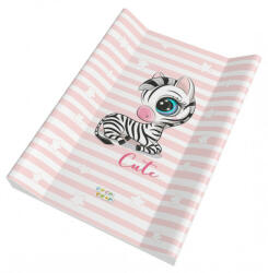  Babastar puha 2 ékes pelenkázó lap 50*70 cm - Rózsaszín zebra - babyshopkaposvar