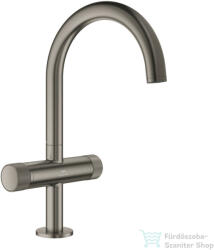 GROHE ATRIO PRIVATE L magasított mosdó csaptelep click-clack leeresztővel, Brushed Hard Graphite 21138AL0 (21138AL0)