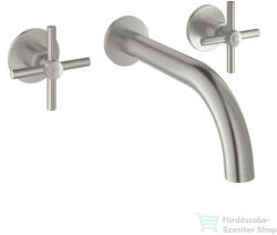 GROHE ATRIO falsík alatti mosdó csaptelep 18 cm-es kifolyóval, leeresztő és belső egység nélkül, Supersteel 20661DC0 (20661DC0)