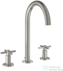 GROHE ATRIO 3 üléses mosdó csaptelep automata leeresztővel, Supersteel 20643DC0 (20643DC0)