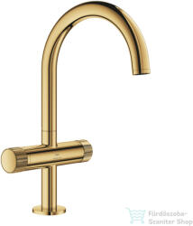 GROHE ATRIO PRIVATE L magasított mosdó csaptelep click-clack leeresztővel, Cool Sunrise 21138GL0 (21138GL0)