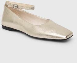 Vagabond Shoemakers bőr balerina cipő DELIA sárga, 5707-183-81 - arany Női 39
