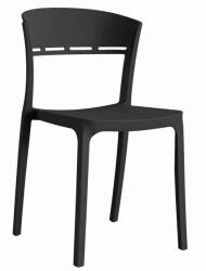 Fekete műanyag szék COCO
