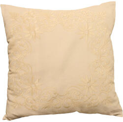  LITTLE GARDEN dekoratív párnahuzat 40x40 cm, krémszínű