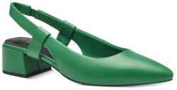 Marco Tozzi 29505-42-700 zöld női hátul nyitott cipő - szling 07241