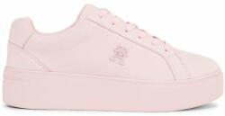 Tommy Hilfiger Sneakers Tommy Hilfiger Platform Court Sneaker Nubuck FW0FW07912 Whimsy Pink TJQ