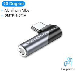 Vention USB-C/M -> 3.5mm/F Audio, adapter (BGWH0)