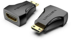 Vention mini HDMI/M -> HDMI/F (4K, fekete), adapter (AISB0) - bbmarket
