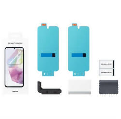 Samsung Galaxy A35 5G SM-A356B, Kijelzővédő fólia (az íves részre nem hajlik rá! ), Clear Prémium, gyári, 2 db / csomag