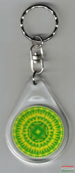 Merkúr-Uránusz Alkotóműhely Kft Sugárzó egészség mandala - kulcstartó (Ø 4 cm)