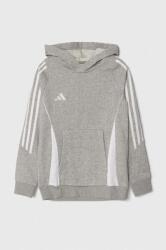 Adidas gyerek felső TIRO24 SWHOODY szürke, melange, kapucnis - szürke 128
