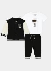 Karl Lagerfeld Kids Melegítő ruha szett Z30137 M Fekete Regular Fit (Z30137 M)
