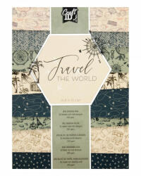 Creative Craft Group B. V Design pad - különleges papírlapok A5 32 oldal, 200 gramm - Travel the world (CR4022/GE)