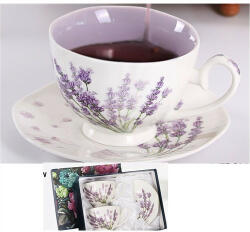 Veroni Secret porceláncsésze+alj, 260ml, 2 személyes, díszdobozban