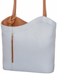 Kék-barna bőr női táska (BOR002-r, BŐRHÁTI)