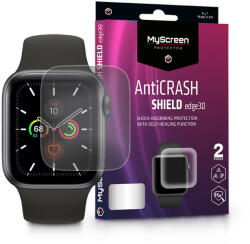 MyScreen Protector Apple Watch Series 4/5 (40 mm) ütésálló képernyővédő fólia - MyScreen Protector AntiCrash Shield Edge3D - 2 db/csomag - átlátszó
