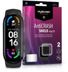 MyScreen Protector Xiaomi Mi Smart Band 5/Mi Smart Band 6 ütésálló képernyővédő fólia - MyScreen Protector AntiCrash Shield Edge3D - 2 db/csomag - átlátszó