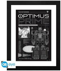 Abysse Corp TRANSFORMERS keretezett poszter Optimus Schematic (30x40) (GBYDCO404)
