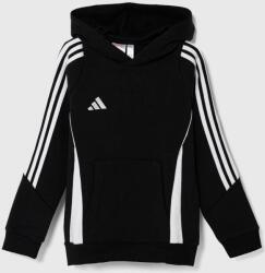 Adidas gyerek felső TIRO24 SWHOODY fekete, nyomott mintás, kapucnis - fekete 152