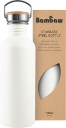 Bambaw Rozsdamentes acél palack, 750 ml - Polar White