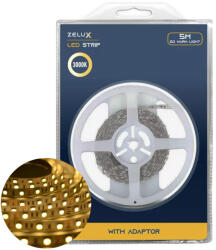 ZELUX LED Szalag - 5m 12W/m 3000K IP20, 5050 - lumino