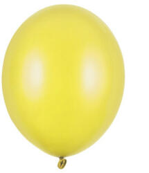 Partydeco Strong lufi 11" (28cm) metál Citromsárga, 50db/cs (LUFI416428)