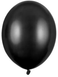 Partydeco Strong lufi 11" (28cm) metál, Fekete, 50db/cs (LUFI121639)