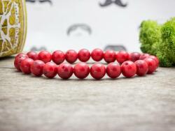 R. M. ékszer Színezett szivacs korall gumis ásvány karkötő (13275-RM-15)