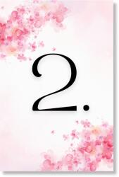 Personal Număr de masă - Flori roz Selectați cantitatea: 11 buc - 30 buc