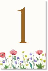 Personal Număr de masă - Flori de câmp Selectați cantitatea: 1 buc - 10 buc
