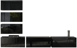 Expedo Mobilă sufragerie ELPASO 4, negru/negru luciu