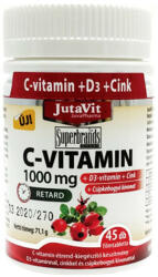 JutaVit Vitamin C 1000 mg + D3 + Zinc tablet (45 Comprimate)