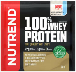 Nutrend 100% Whey Protein (30 g, Cocos cu Ciocolată Albă)