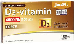 JutaVit Vitamin D3 4000 IU Forte tablet (100 Comprimate)