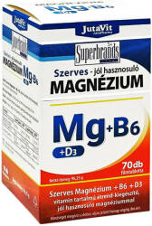 JutaVit Organic Magnesium + B6 + D3 tablet (70 Comprimate)