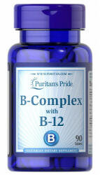 Puritan's Pride Vitamina B-Complex și vitamina B-12 - Vitamin B-Complex and Vitamin B-12 (90 Comprimate)