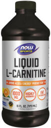 NOW L-Carnitină lichidă 1000 mg - L-Carnitine Liquid 1000 mg (473 ml, Citrice)