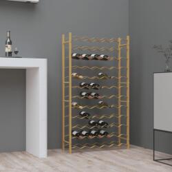vidaXL Suport sticle de vin pentru 72 sticle, auriu, metal (340913) - comfy