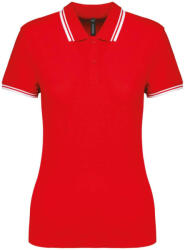 Kariban KA273 LADIE'S SHORT-SLEEVED POLOSHIRT WITH CONTRASTING PIPING (ka273re/wh-xl)